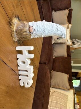 Home Plush Gnome Wall Accent - Gray and Brown